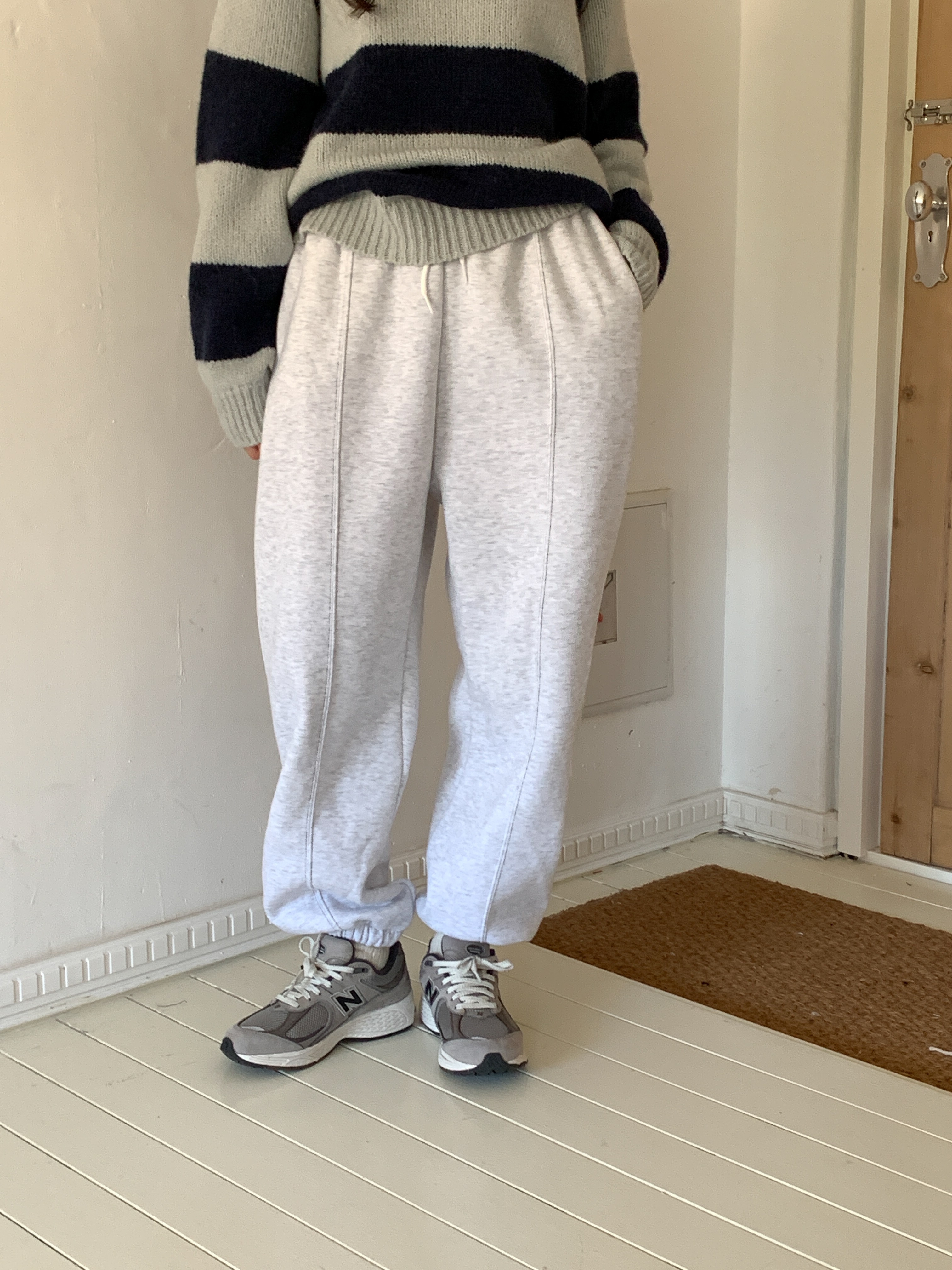 裏起毛ドロストセンターラインスウェットジョガーパンツ | 詳細画像6