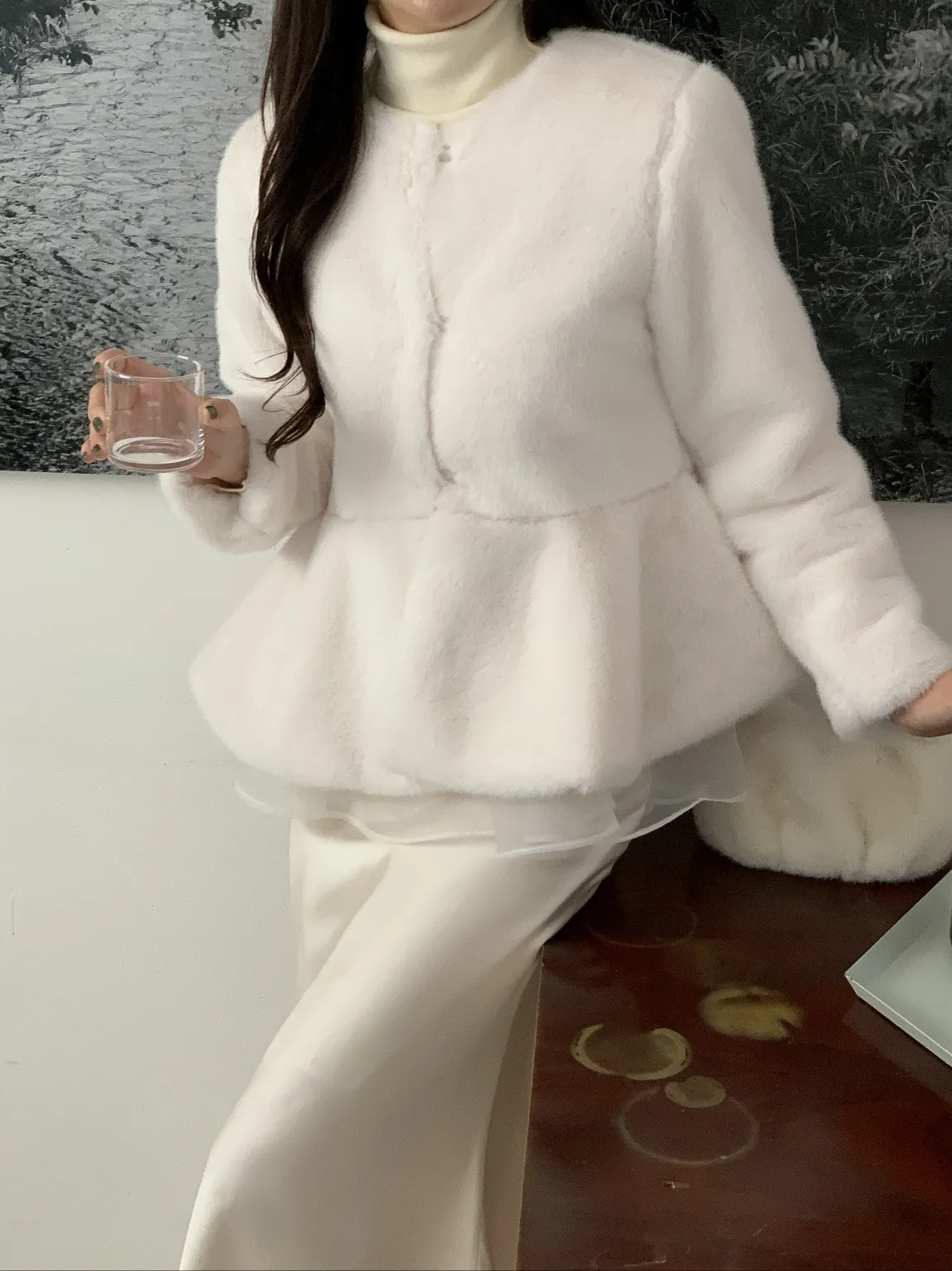 シフォンヘムペプラムエコファージャケット | 詳細画像1
