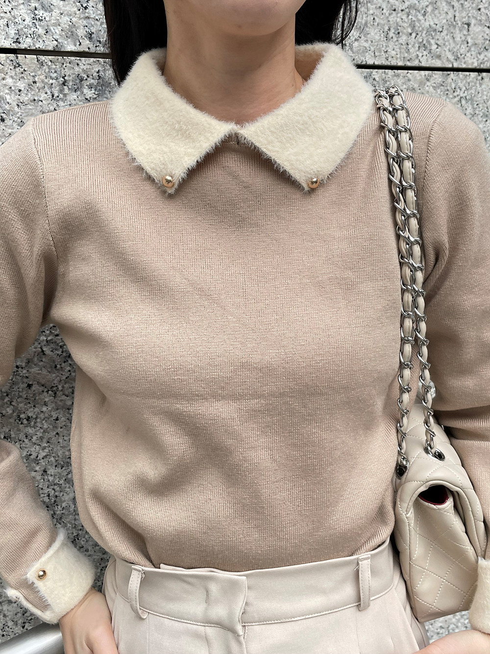 配色カラーファータッチニット | 詳細画像6