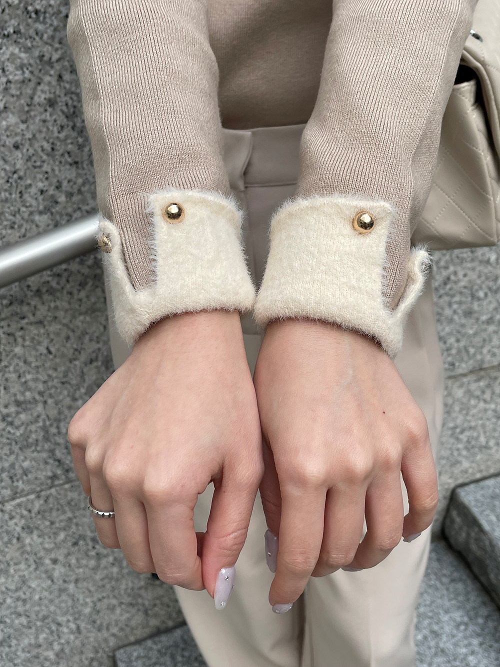 配色カラーファータッチニット | 詳細画像9