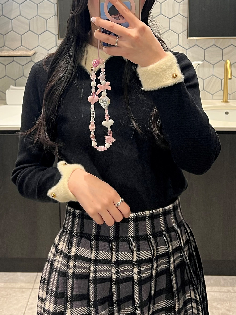 配色カラーファータッチニット | 詳細画像17