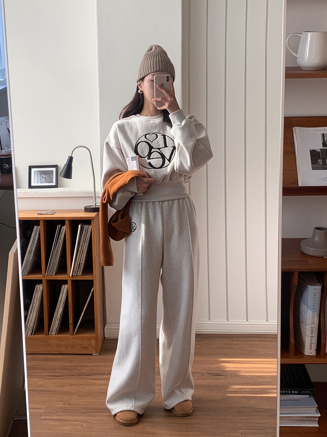 裏起毛Loveハート刺繍スウェット&ワイドパンツSET | 詳細画像16