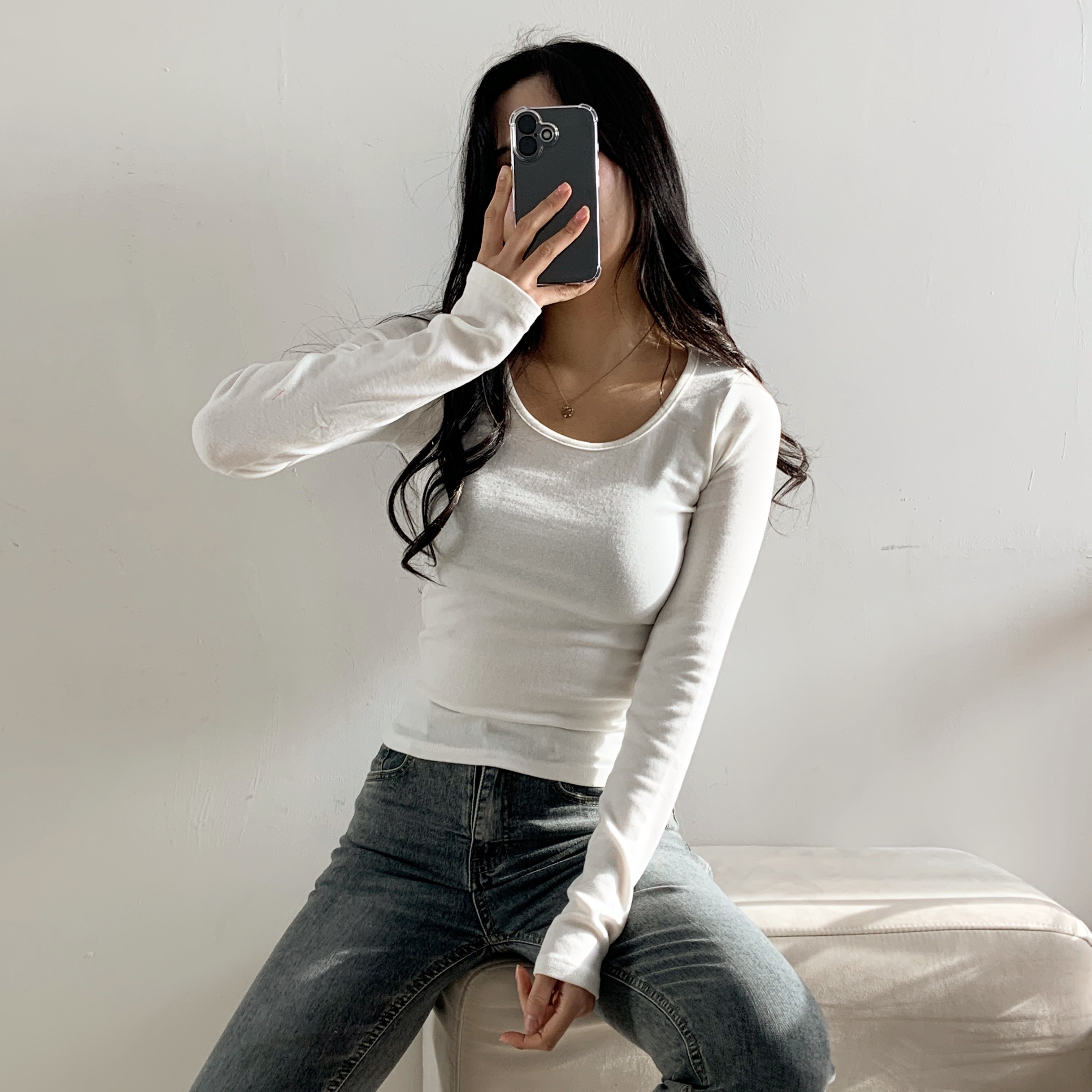 ワイドネックスリムクロップドTシャツ | 詳細画像19