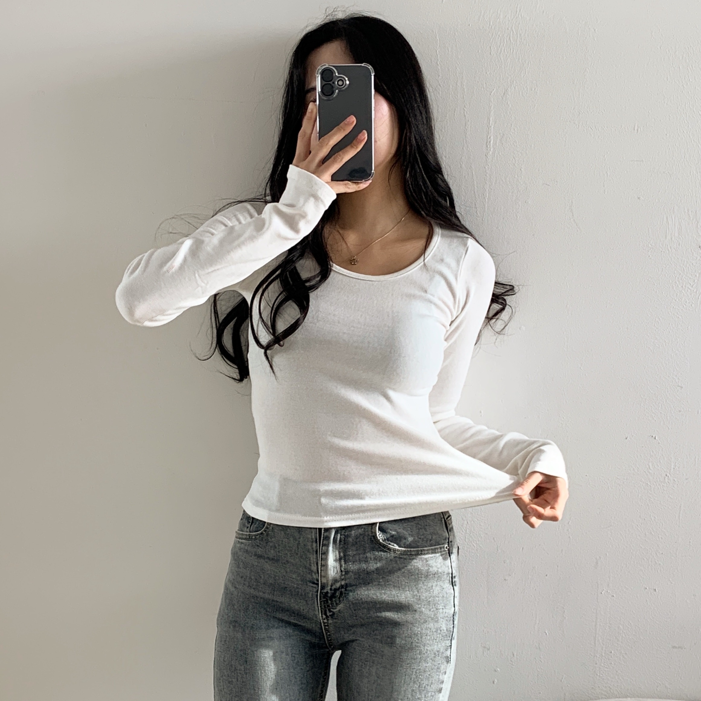 ワイドネックスリムクロップドTシャツ | 詳細画像18