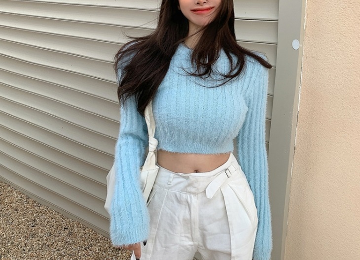 クロップドソフトリブスリムニット | 詳細画像3