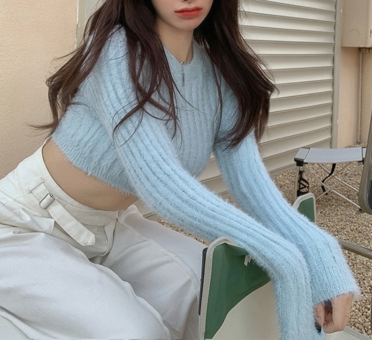 クロップドソフトリブスリムニット | 詳細画像4