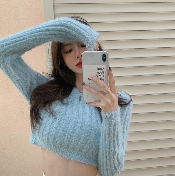 クロップドソフトリブスリムニット | 詳細画像8