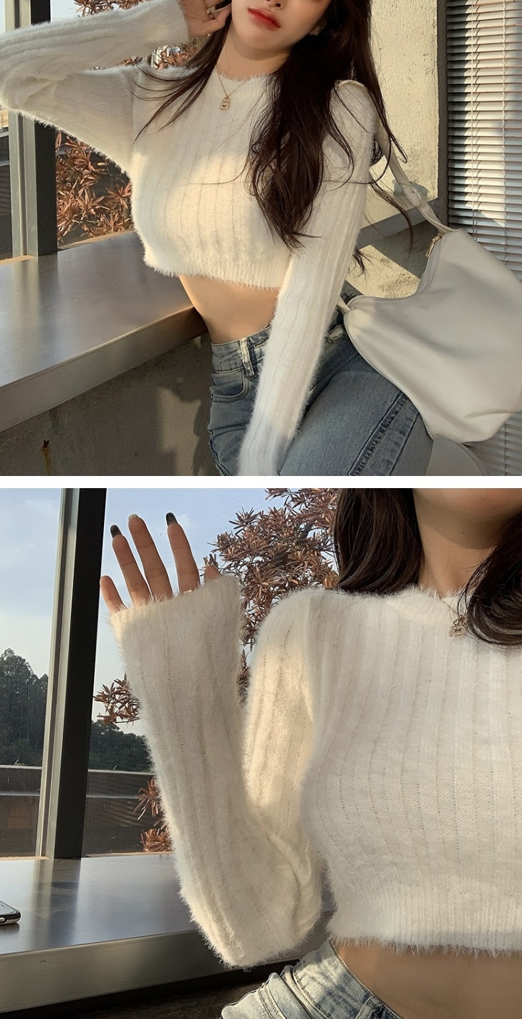 クロップドソフトリブスリムニット | 詳細画像11