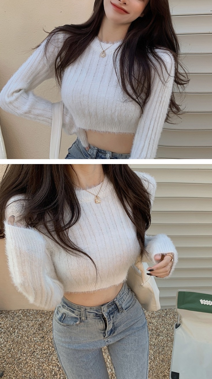 クロップドソフトリブスリムニット | 詳細画像12