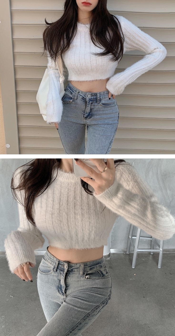 クロップドソフトリブスリムニット | 詳細画像13