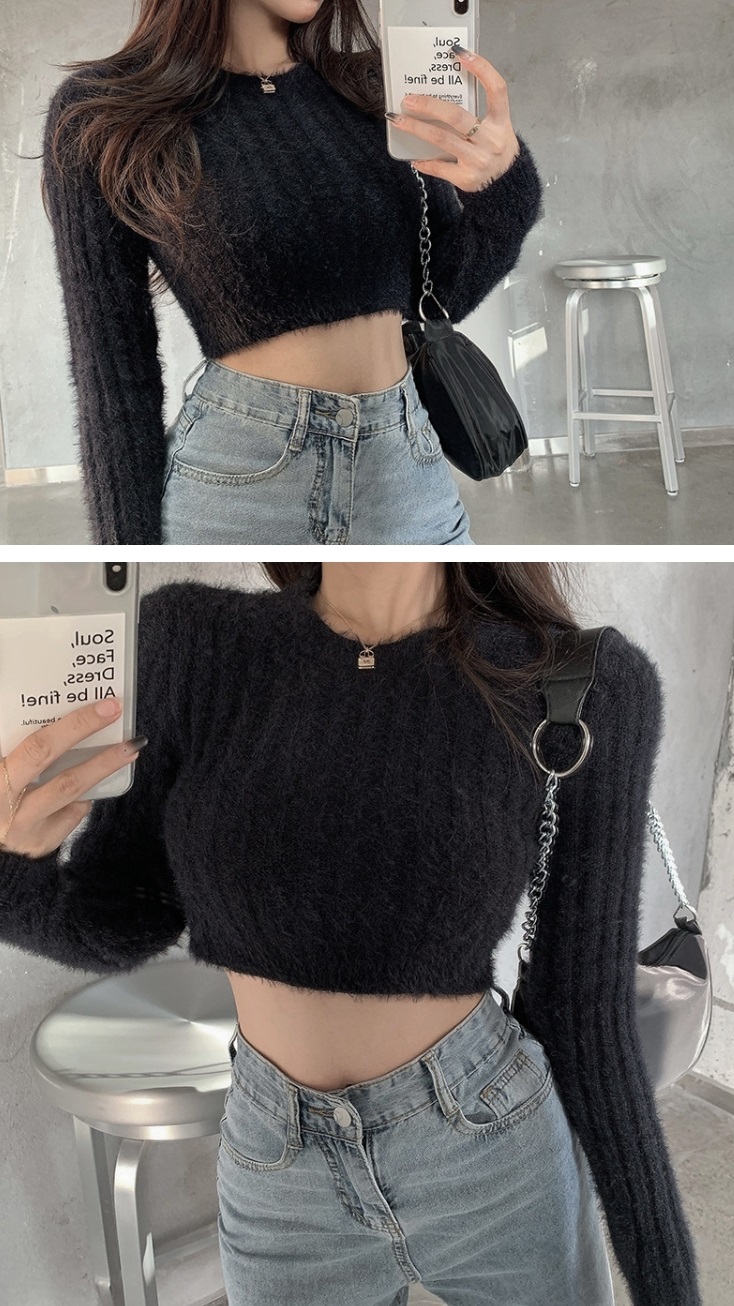 クロップドソフトリブスリムニット | 詳細画像19