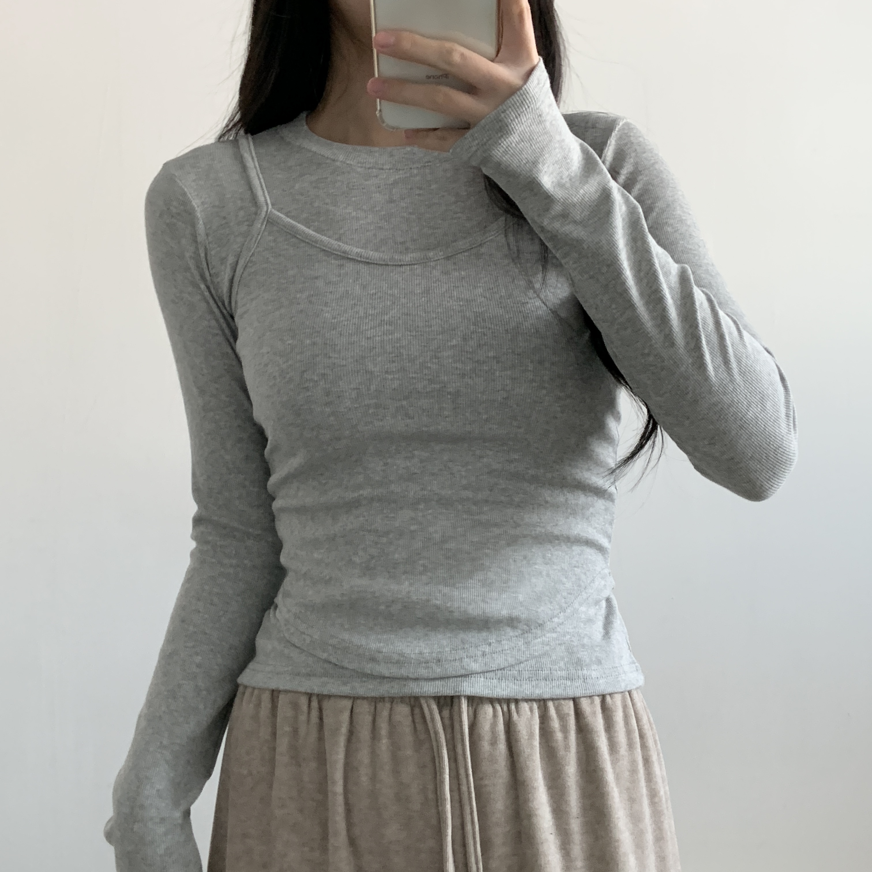 ラウンドネックリブTシャツ | 詳細画像2