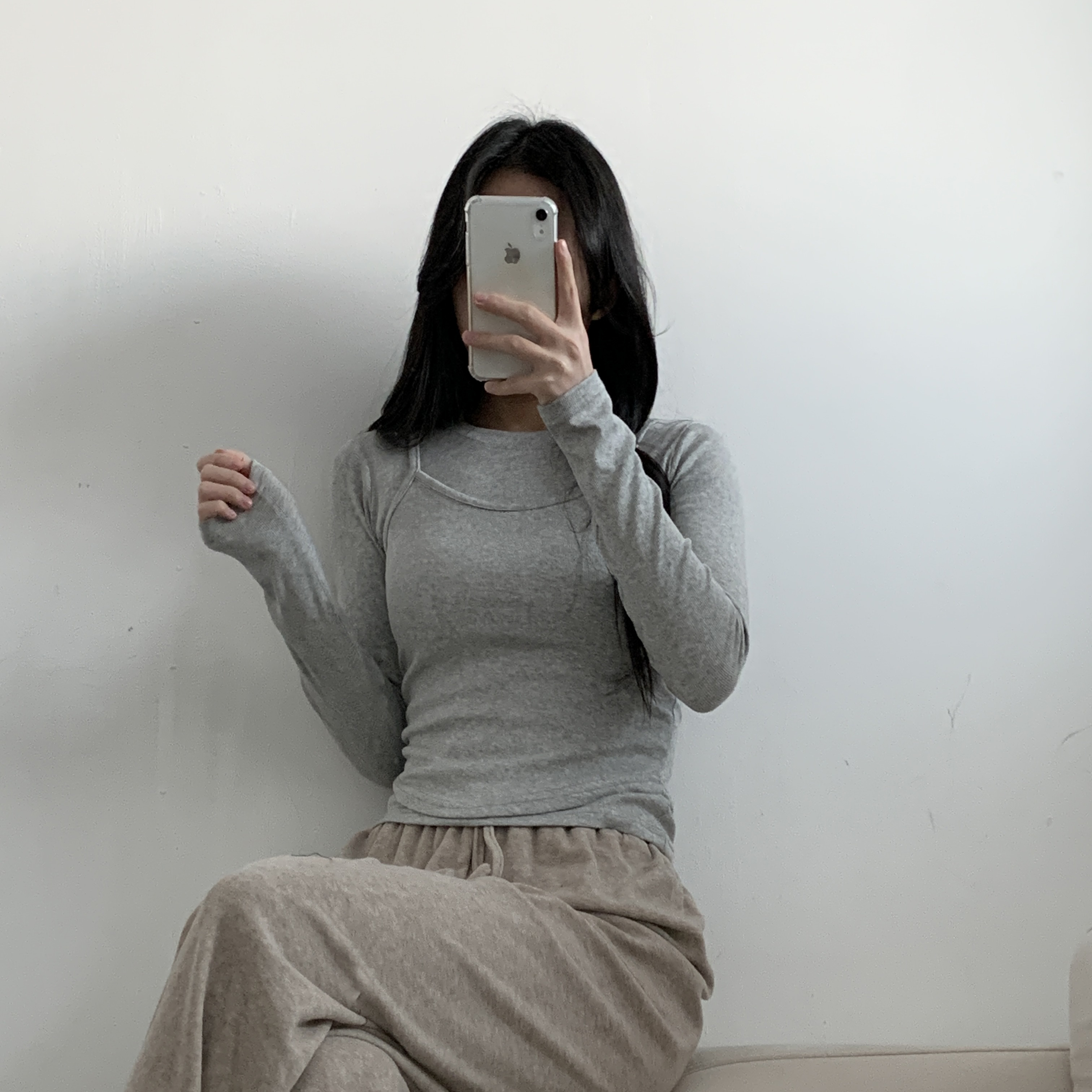 ラウンドネックリブTシャツ | 詳細画像4