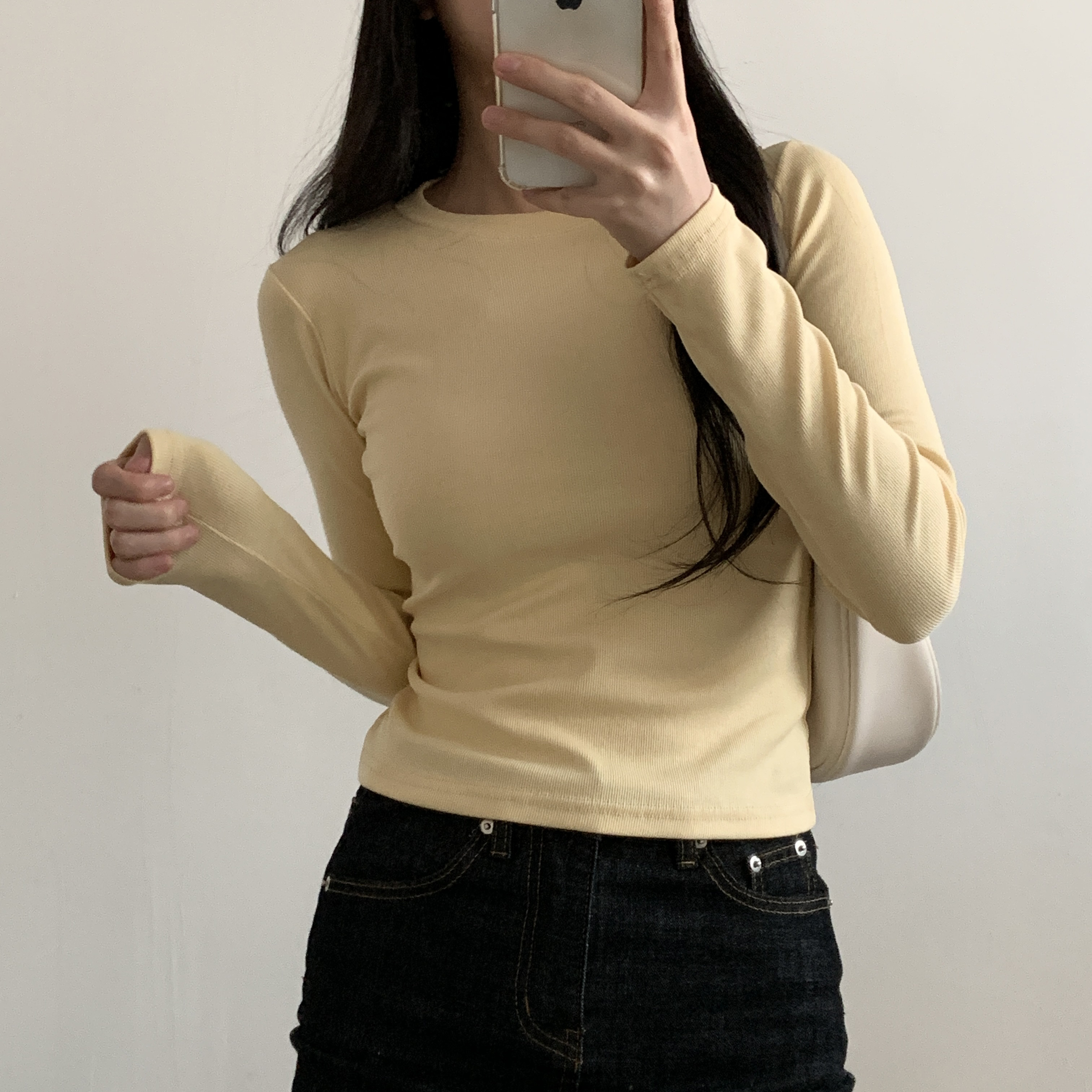 ラウンドネックリブTシャツ | 詳細画像11