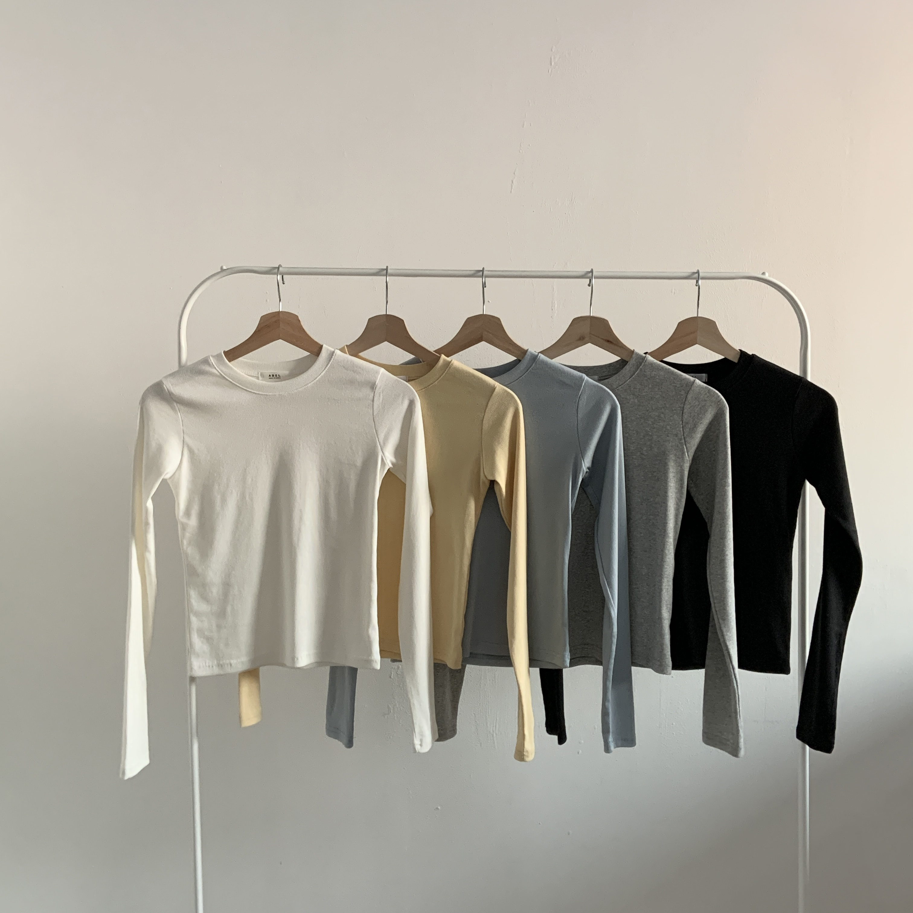 ラウンドネックリブTシャツ | 詳細画像15