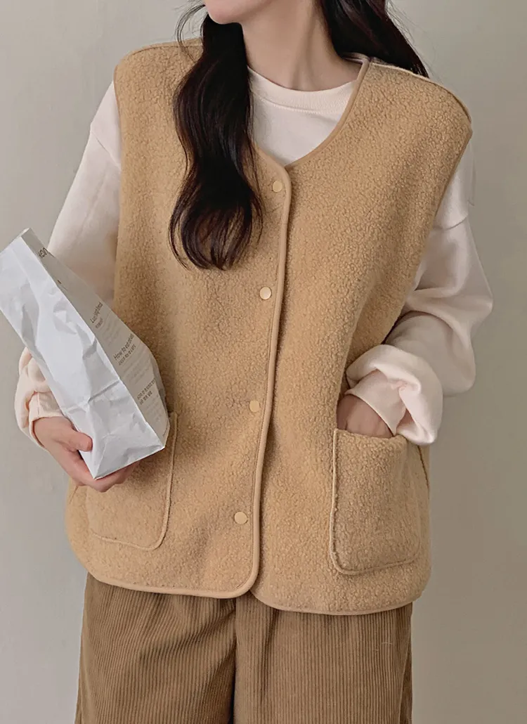 ボクシーリバーシブルボアベスト | hotping | 詳細画像1