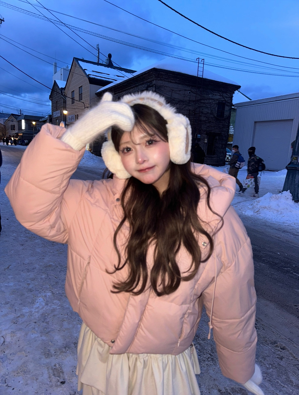 アンゴラ混ニットミトン手袋 | 詳細画像8