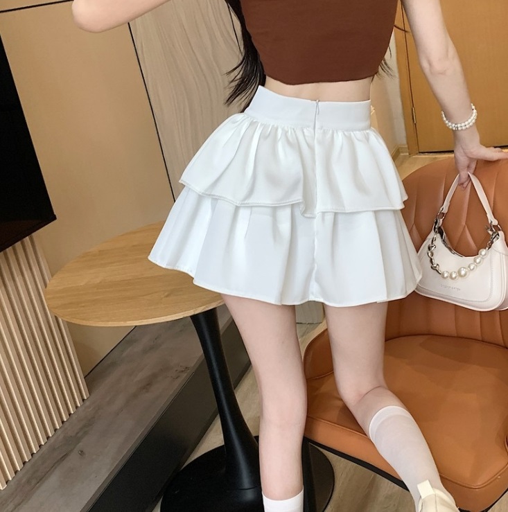 パンツ裏地サテンティアードミニスカート | 詳細画像4