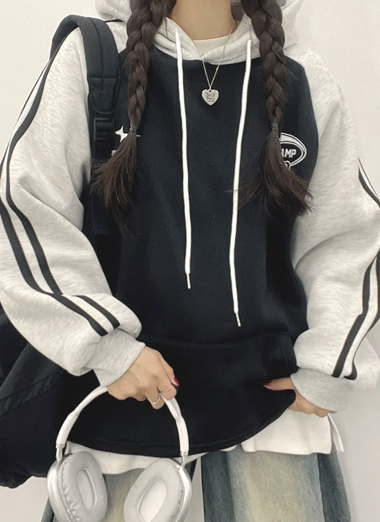 裏起毛スポーティートラックパーカー | withhuilin | 詳細画像1