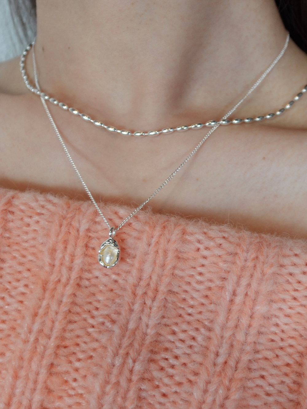 パール&チェーンネックレス2SET | 詳細画像4