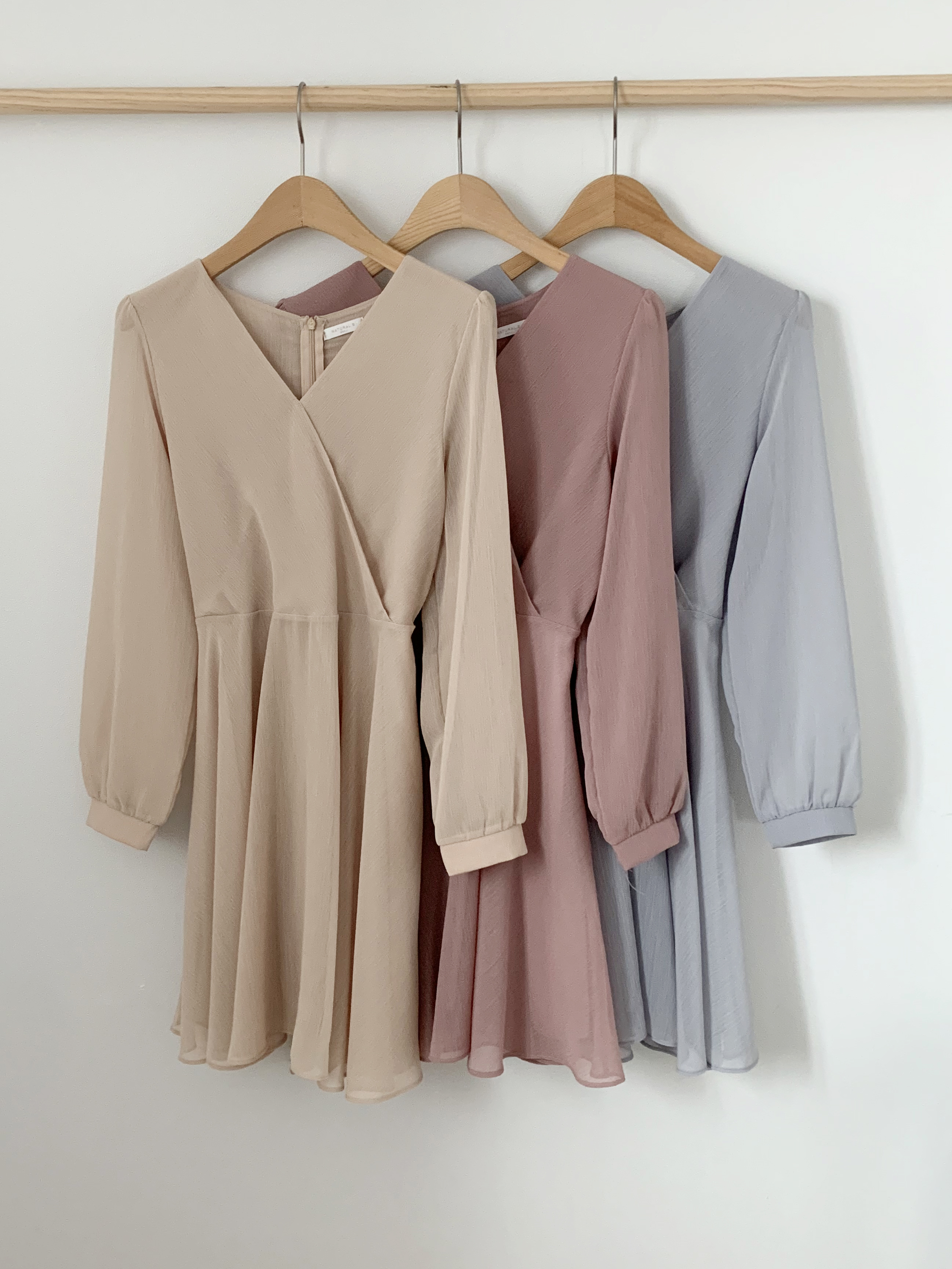 シフォンカシュクールパフリボンミニワンピース | 詳細画像21