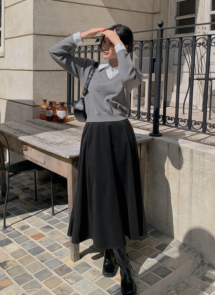 起毛ロングフレアスカート | レディースファッション通販 - DHOLIC