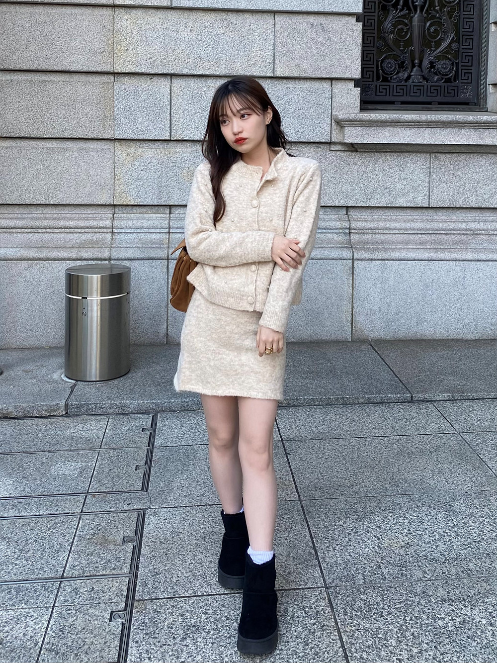 エコパールニットカーディガン&ミニスカートSET | 詳細画像10