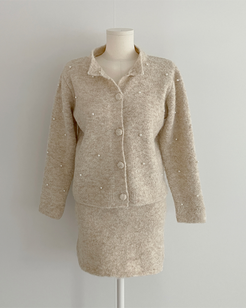 エコパールニットカーディガン&ミニスカートSET | 詳細画像15