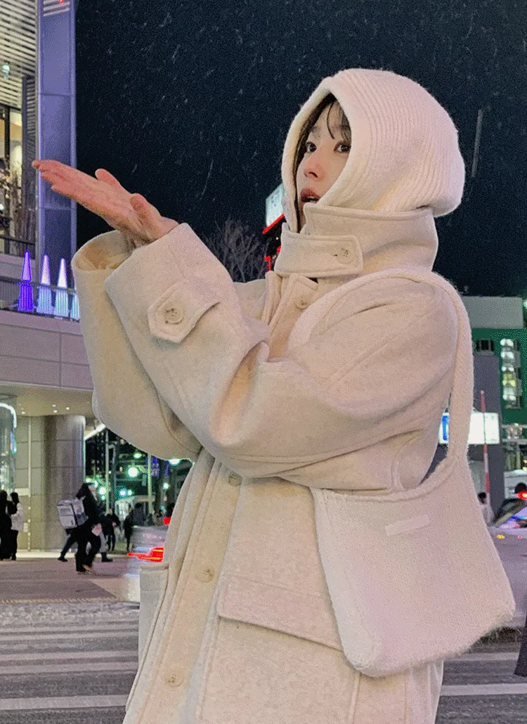 2WAYスロートラッチフライフロントハーフコート | hotping | 詳細画像1