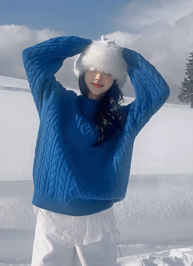 ラウンドネックボクシーニット | hotping | 詳細画像1