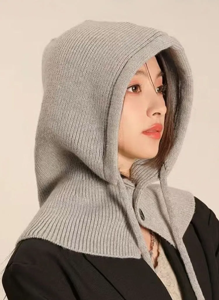 ボタンドロストニットバラクラバ | 詳細画像1