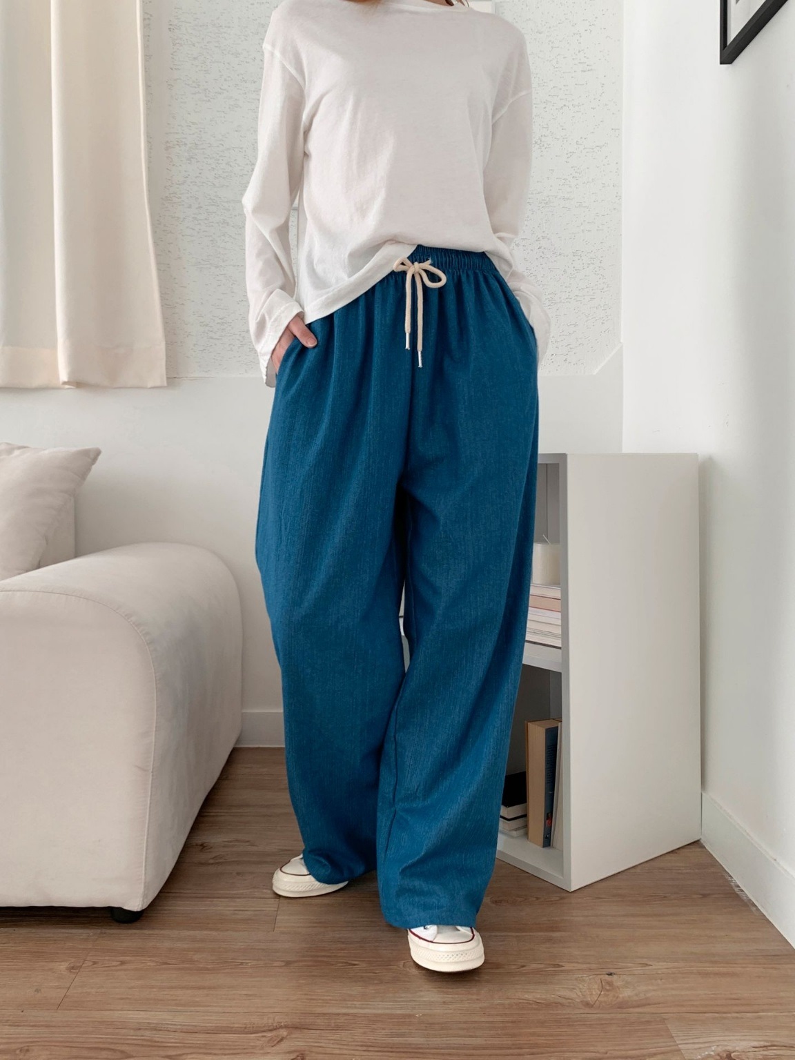 ドロストワイドカットデニム ドロストワイドデニムパンツ | レディースファッション通販 - DHOLIC