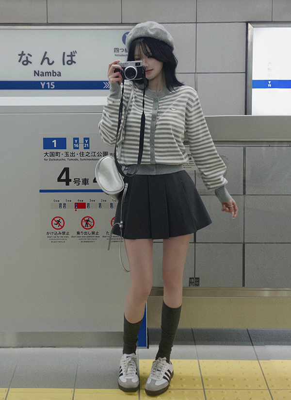 beidelli made]パンツ裏地Aラインプリーツスカート | レディース