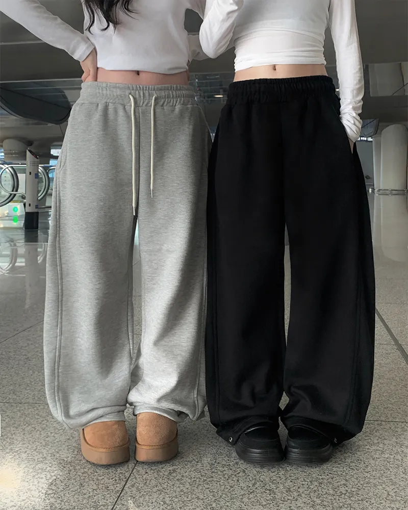 裏起毛スナップボタンヘムスウェットパンツ | anyonemore | 詳細画像1