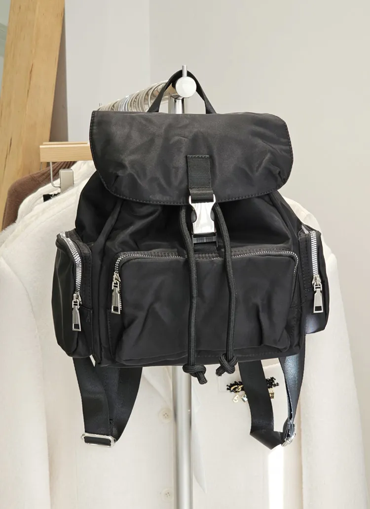 ジップポケットストリングバックパック | whosbag | 詳細画像1