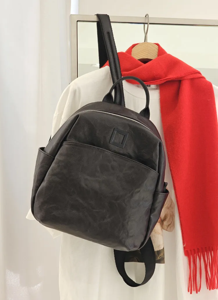 スクエアモチーフレザーバックパック | whosbag | 詳細画像1