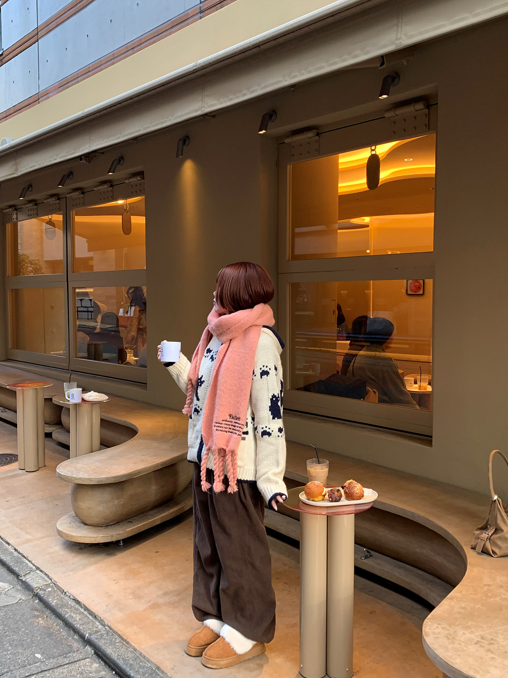3TYPE裏起毛ボタンヘムコーデュロイパンツ | 詳細画像4
