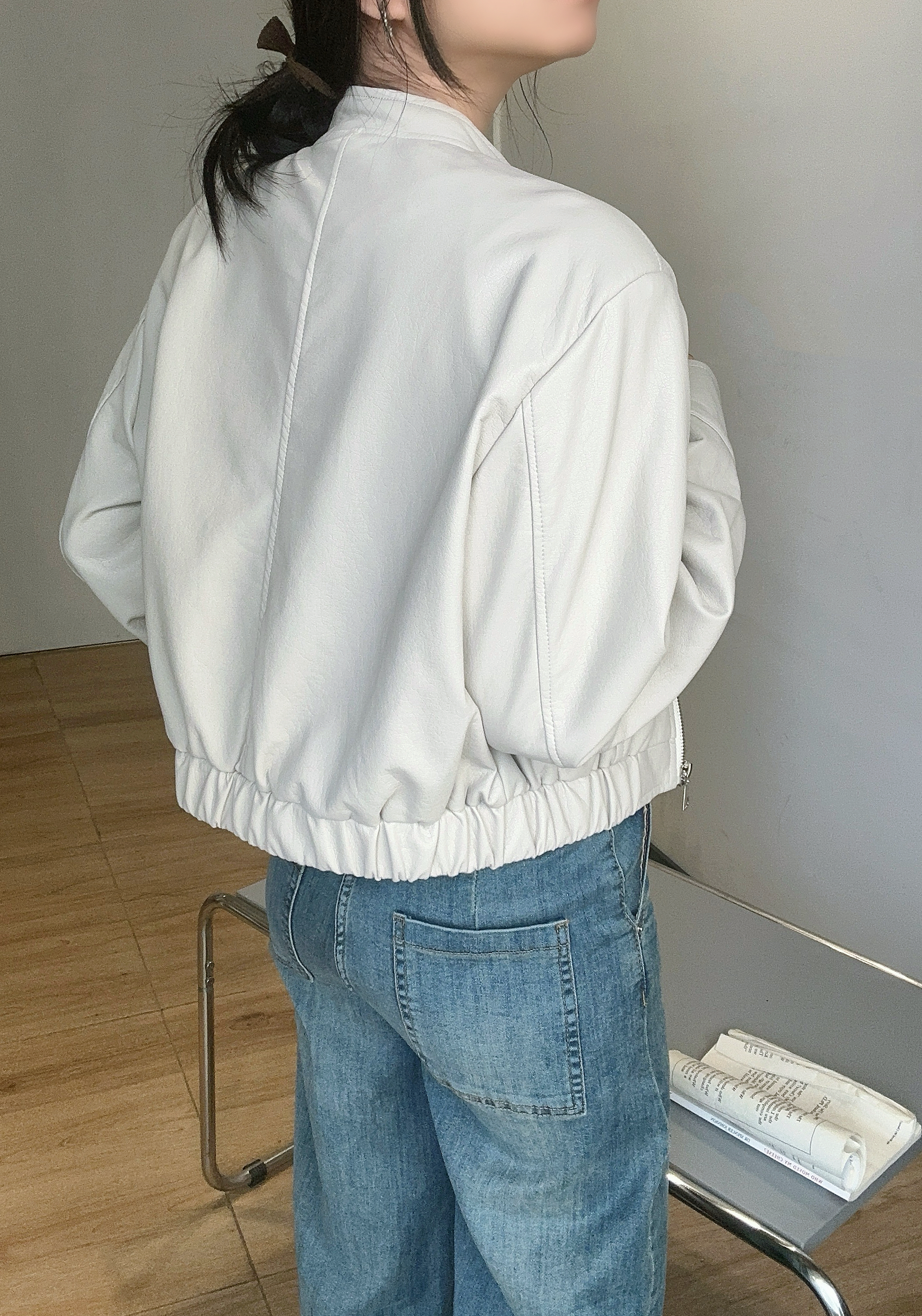 ジップポケットシングルライダースジャケット | 詳細画像17