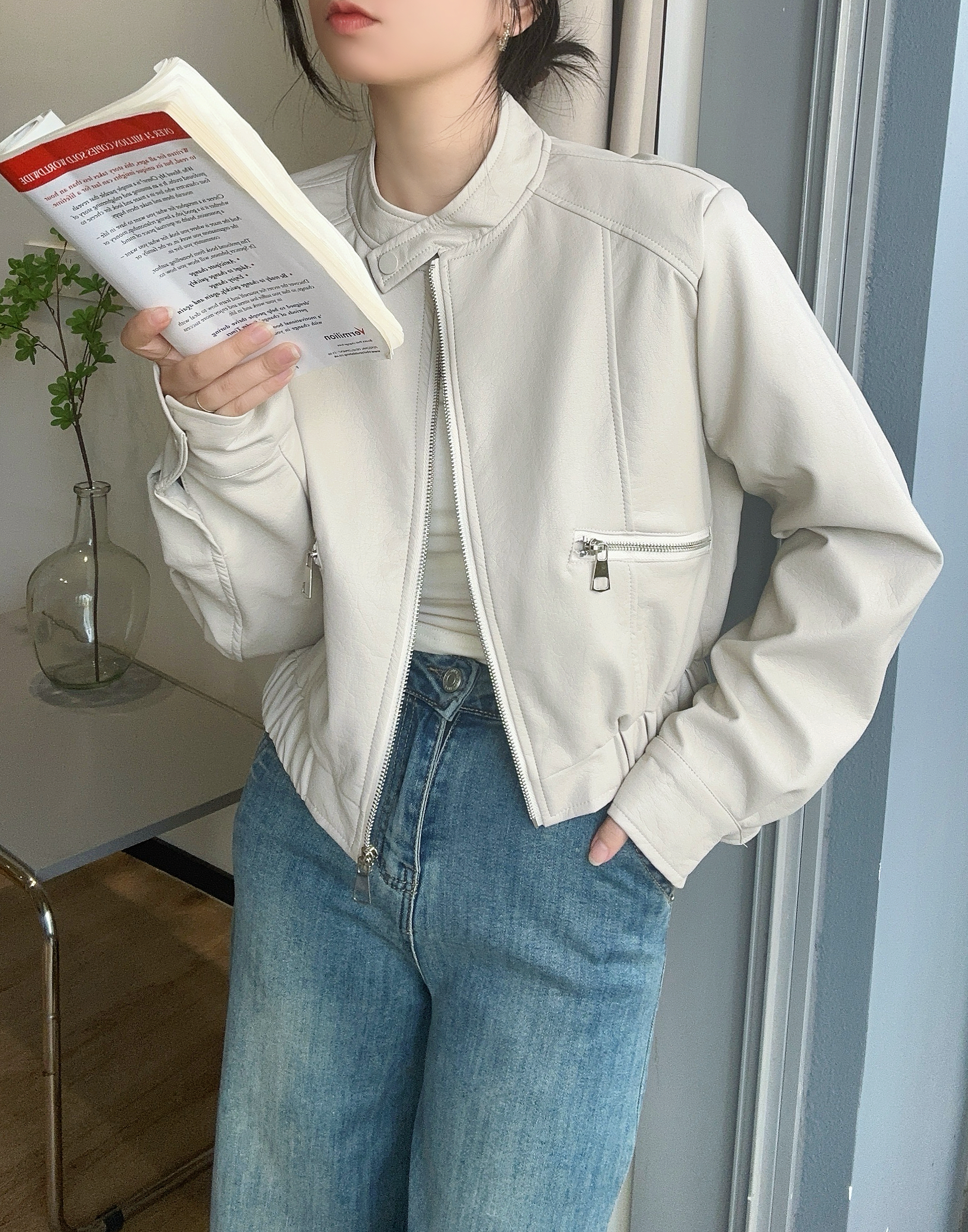 ジップポケットシングルライダースジャケット | 詳細画像16