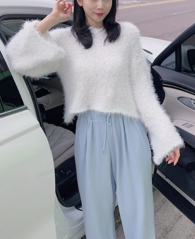 ワイドスリーブクロップドテクスチャーニット | 詳細画像6