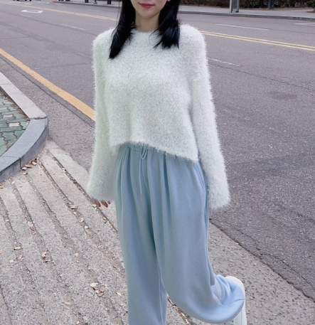 ワイドスリーブクロップドテクスチャーニット | 詳細画像8