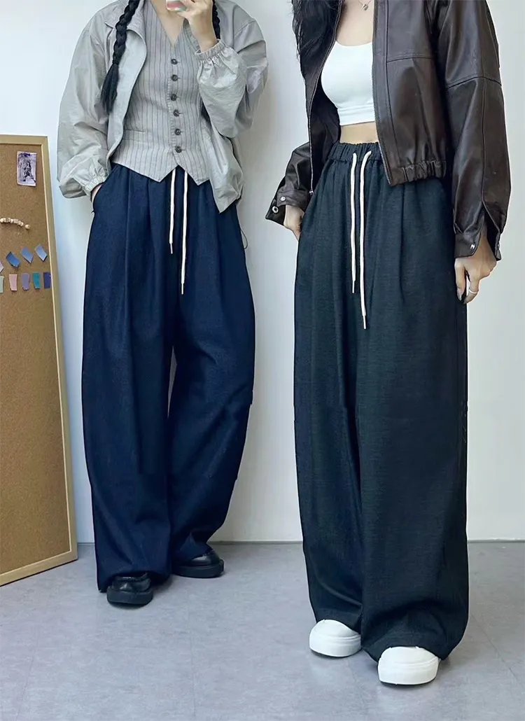 ドロストタックワイドデニムパンツ | 詳細画像1