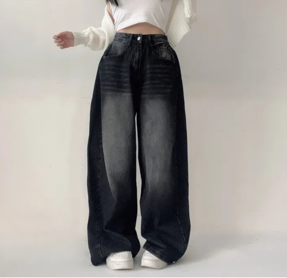 ボタンへヘムサイドタックワイドデニムパンツ | 詳細画像8