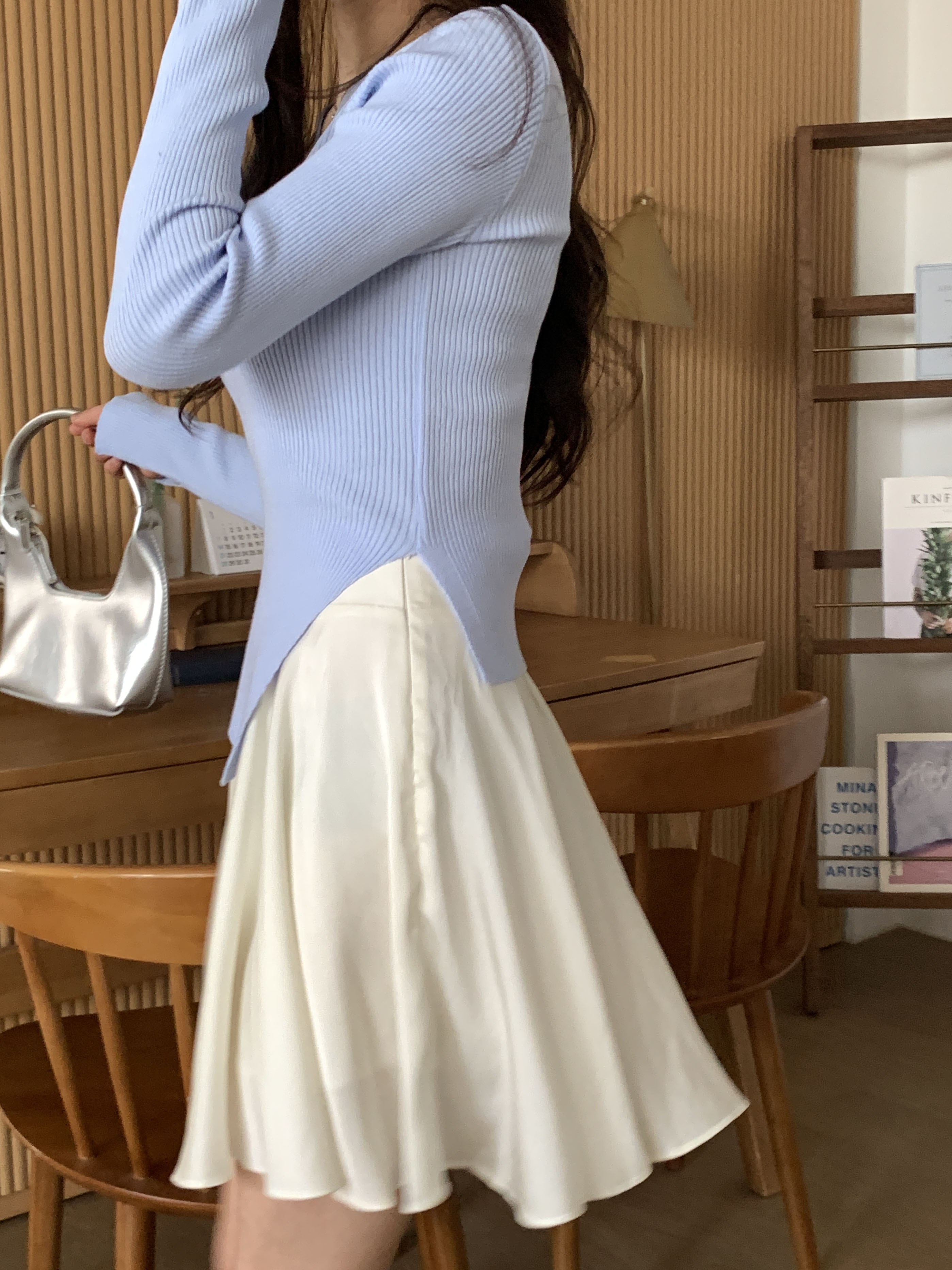 キーネックスリットリブニット | 詳細画像7