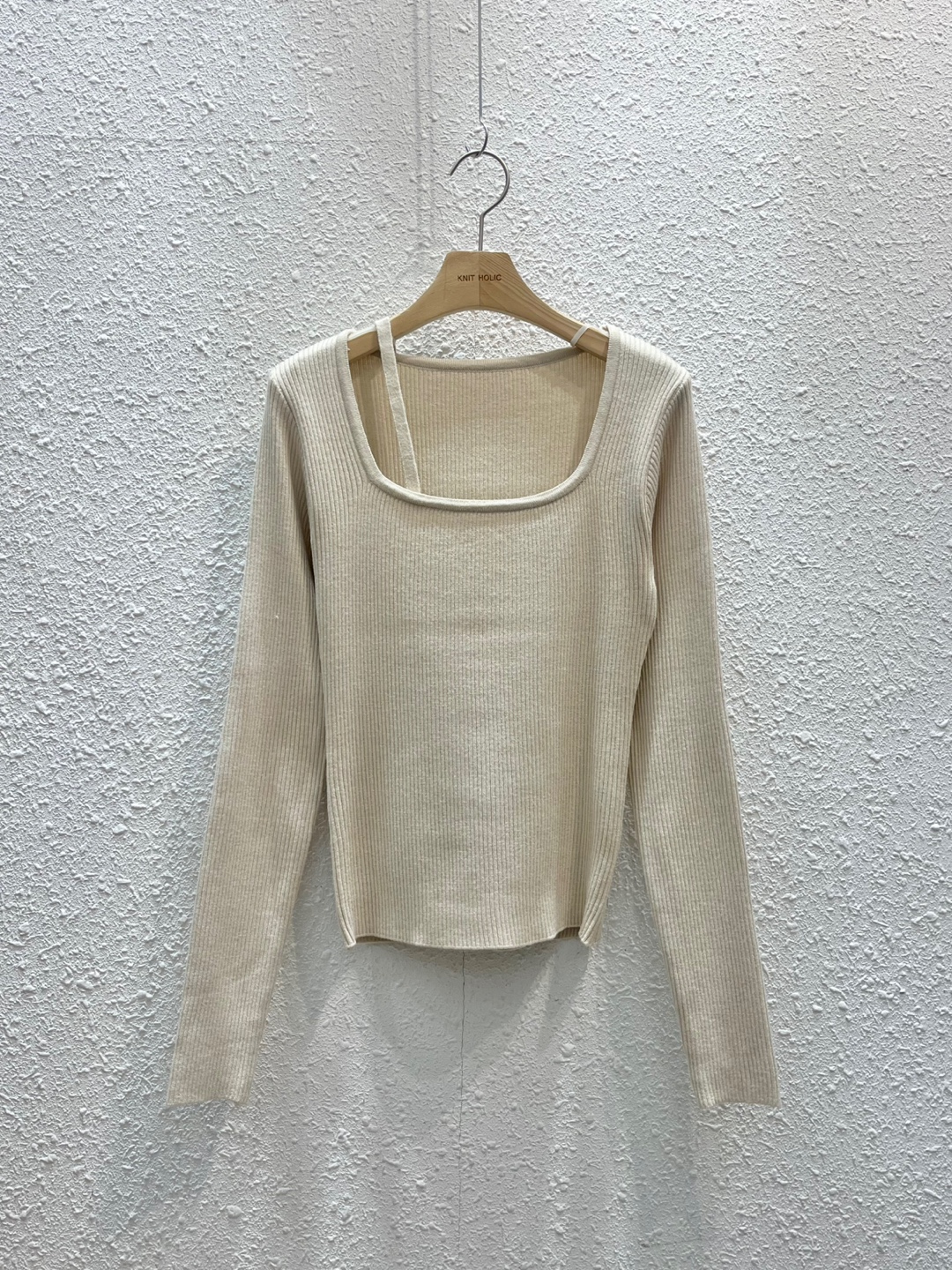 ストラップスクエアネックリブニット | 詳細画像14