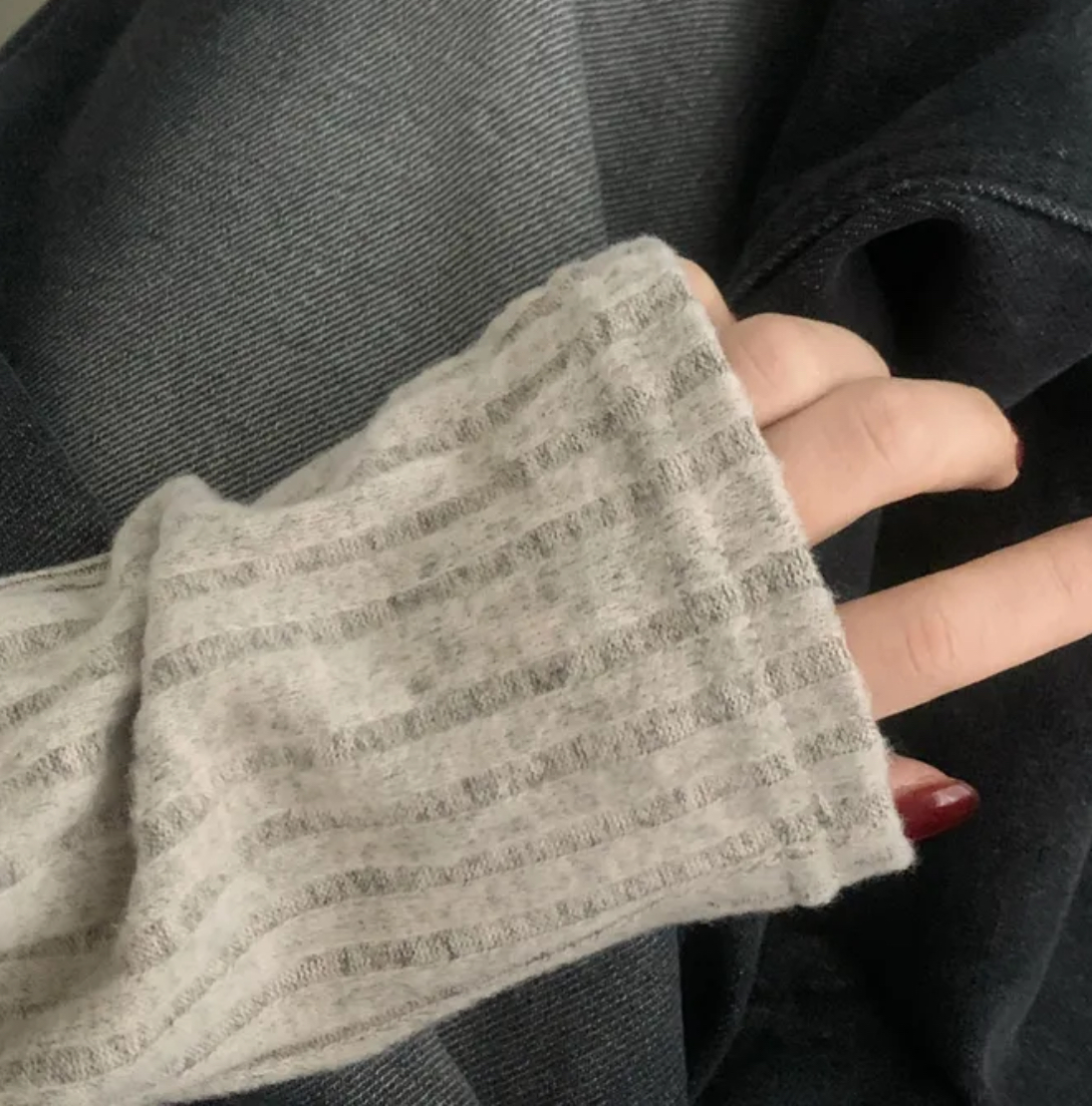 起毛ヘンリーネックリブTシャツ | 詳細画像14