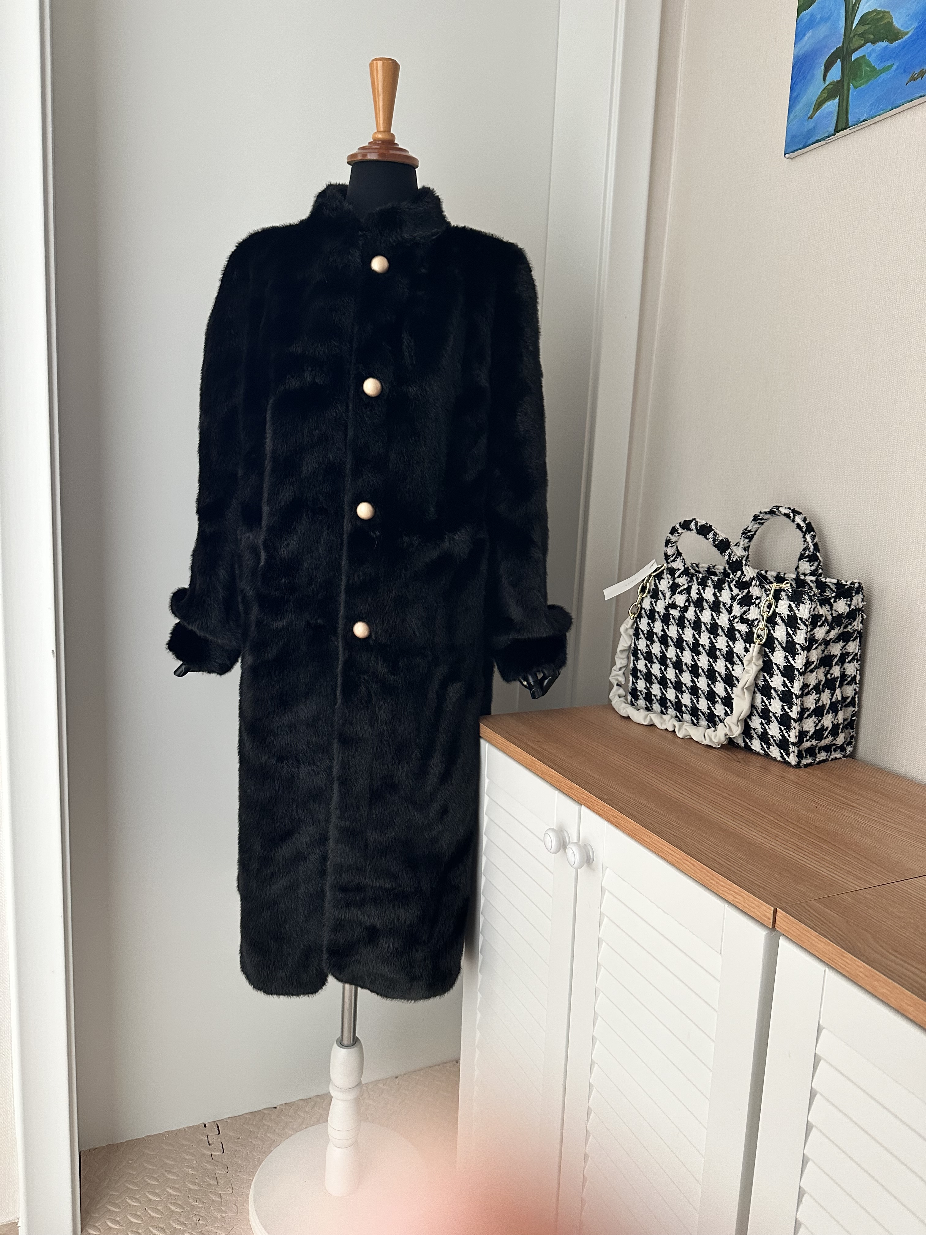 エコファーハイネックロングコート | 詳細画像12