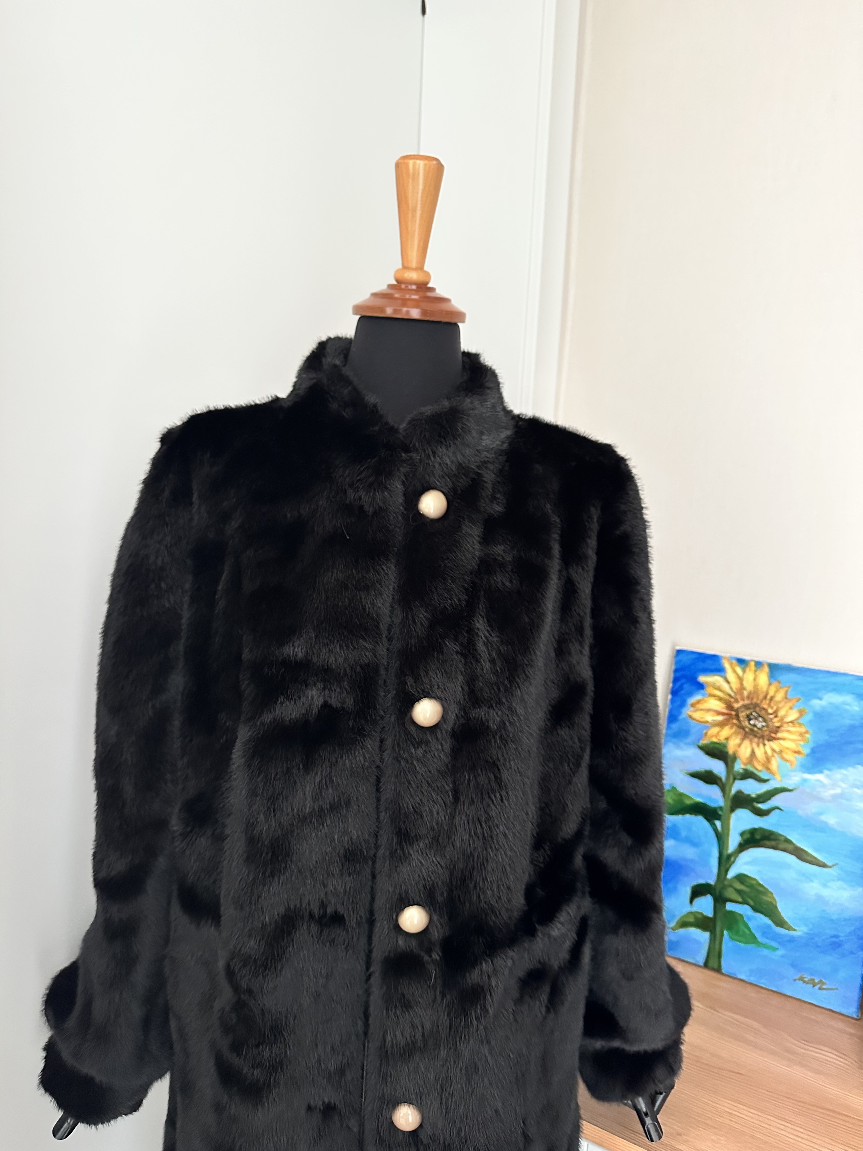 エコファーハイネックロングコート | 詳細画像10