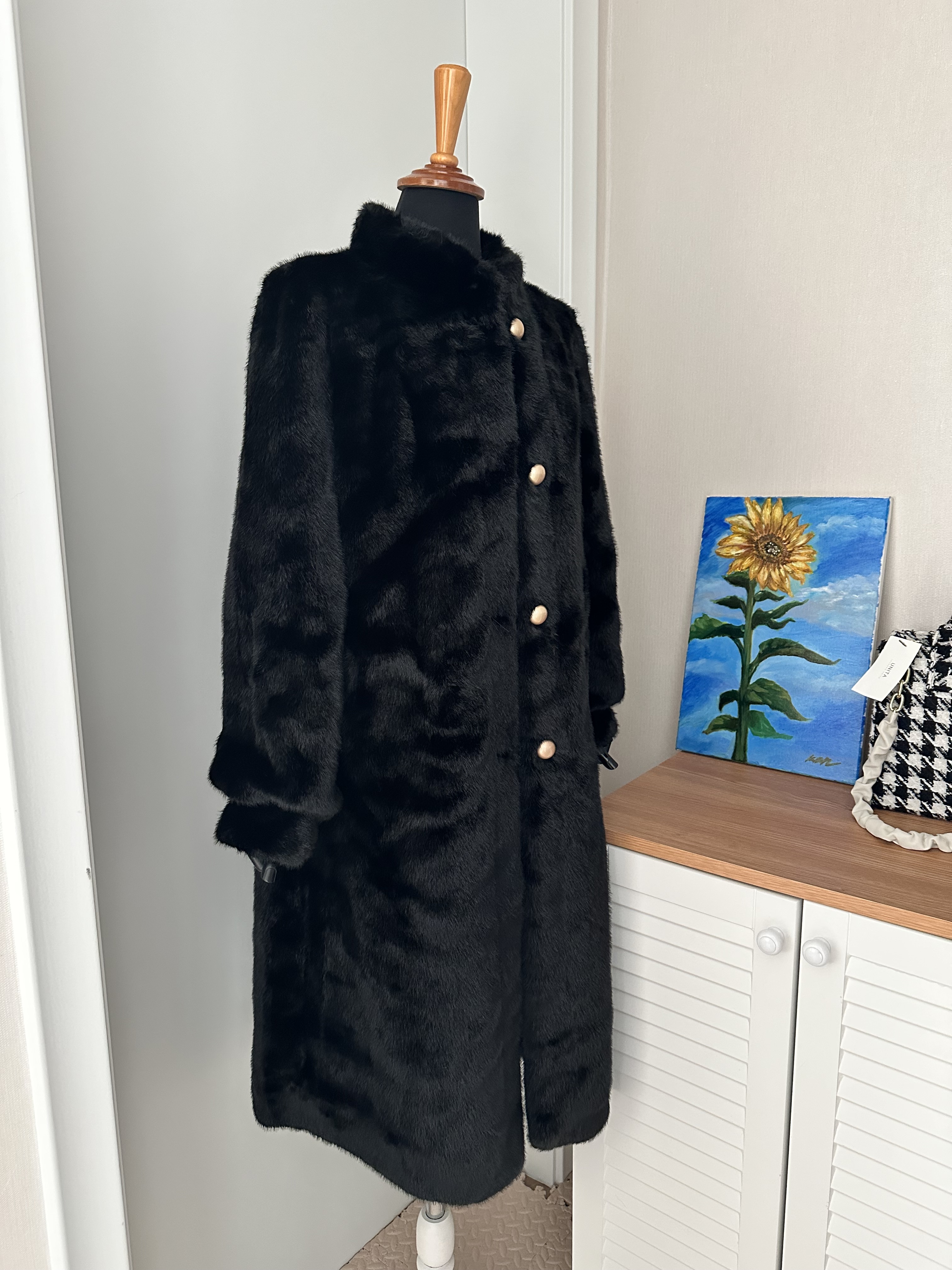 エコファーハイネックロングコート | 詳細画像11