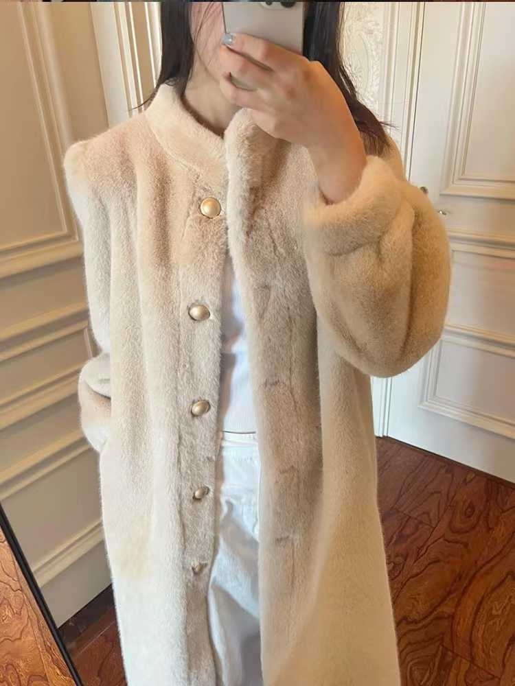 エコファーハイネックロングコート | 詳細画像3